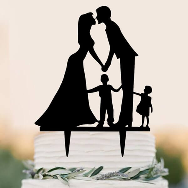 Wedding Decoration Cake Topper Mr & Mrs Acrylic Black Topper Bride Groom For Wedding Marriage Anniversary Party From Online Shop - The Rose Factory
